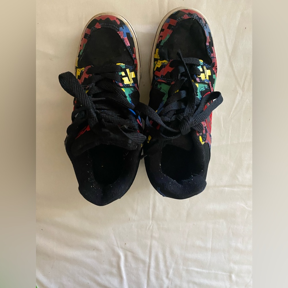 Heelys Youth Boys colorful puzzle Lace Up Skate Shoes Sz 3 - Picture 6 of 8